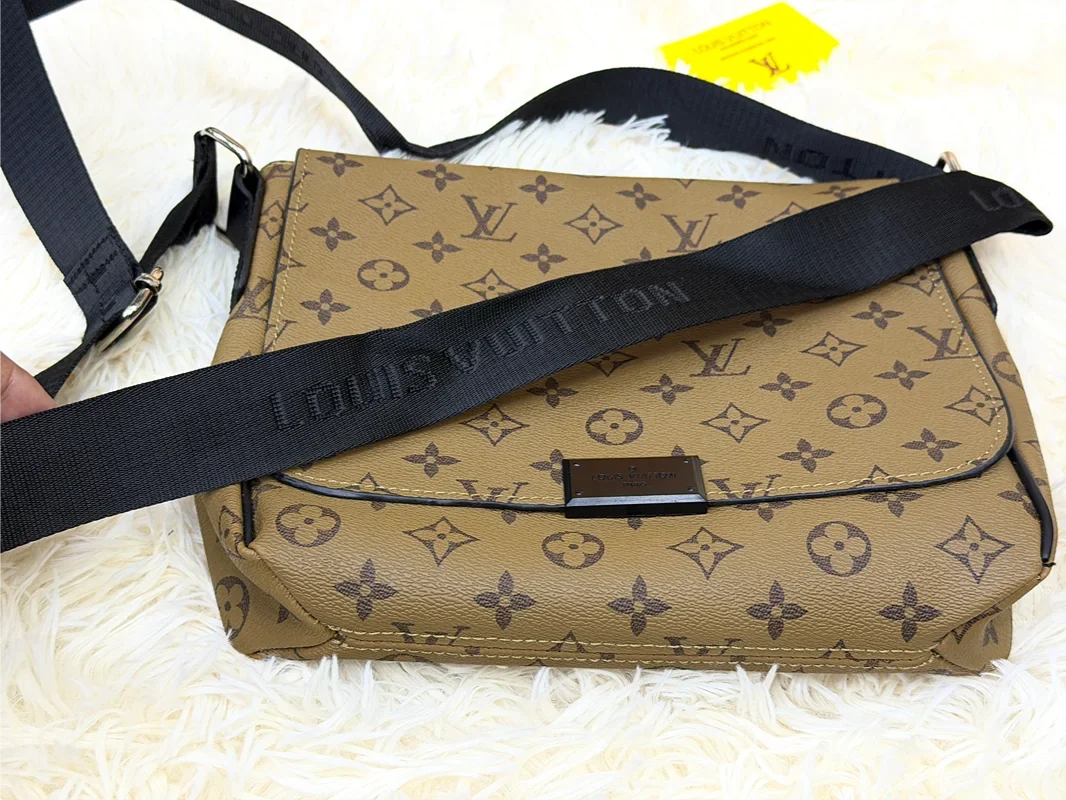 Louis Vuitton Monogram Khaki Double Compartment Messenger Bag