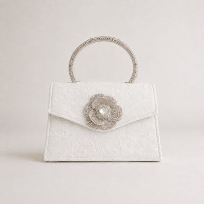 Velvet floral bag