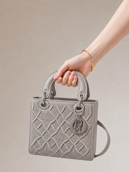 Chic Embossed Mini Handbag