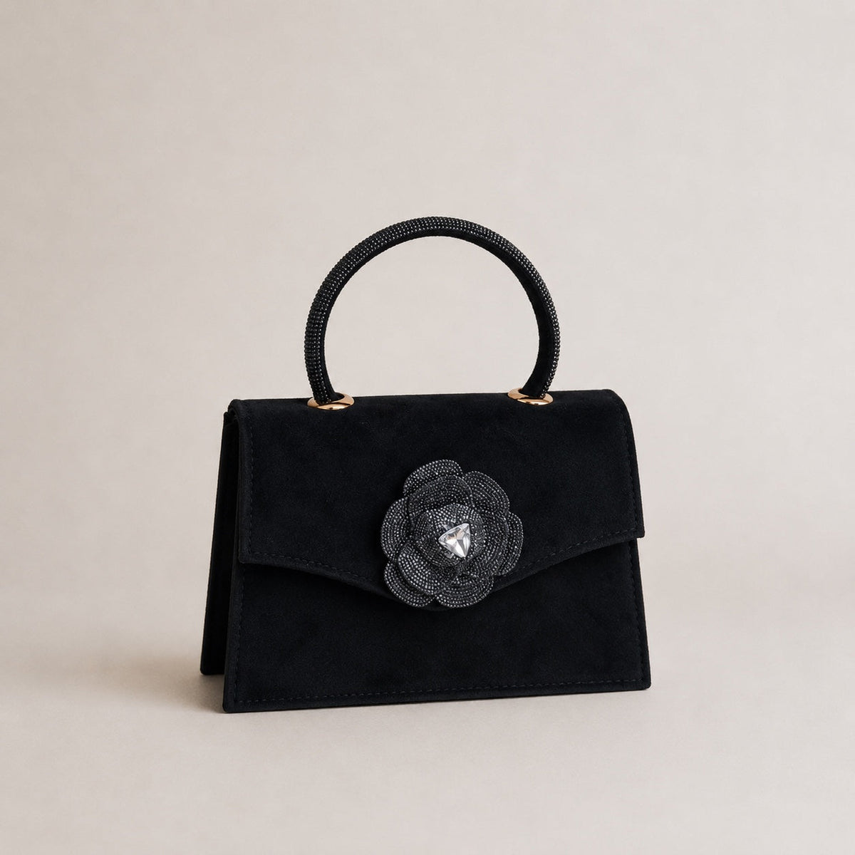 Velvet floral bag