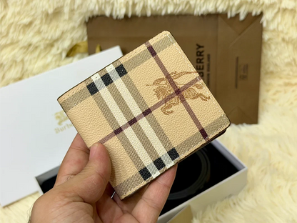 Burberry Check Belt & Wallet Gift Set with Signature B Buckle