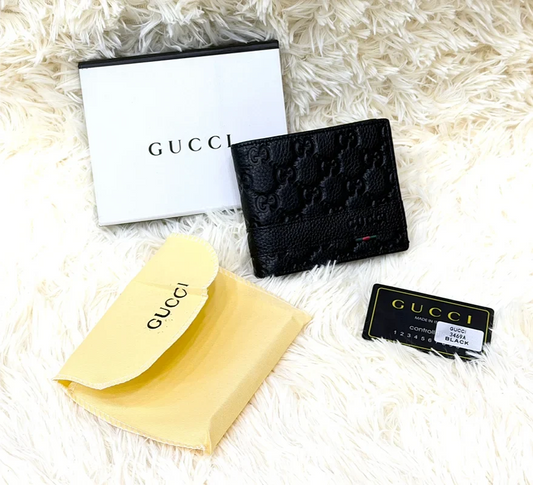 Gucci Black GG Embossed Wallet