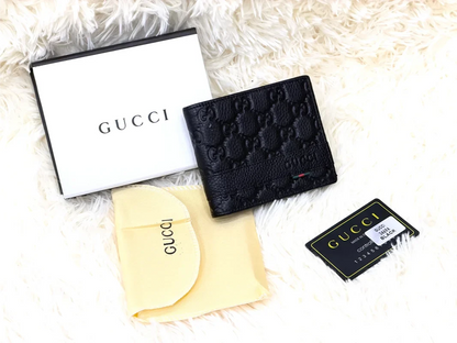 Gucci Black GG Embossed Wallet