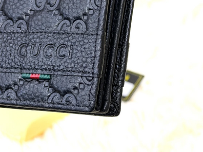 Gucci Black GG Embossed Wallet