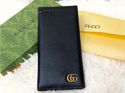 Gucci Black GG Logo Long Wallet