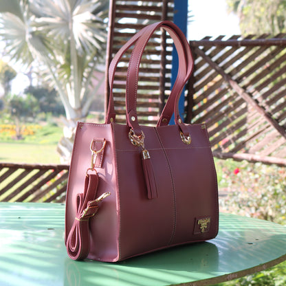 Burgundy 3-in-1 Tote Bag