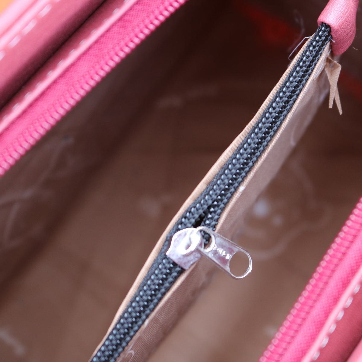 Burgundy Structured Handbag