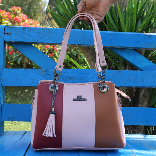 Color Block Tote Bag