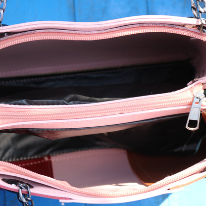 Color Block Tote Bag
