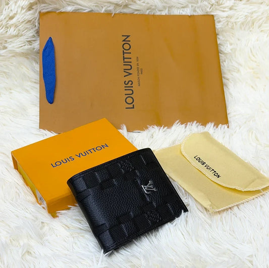 Louis Vuitton Black Damier Embossed Bifold Wallet