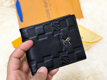 Louis Vuitton Black Damier Embossed Bifold Wallet