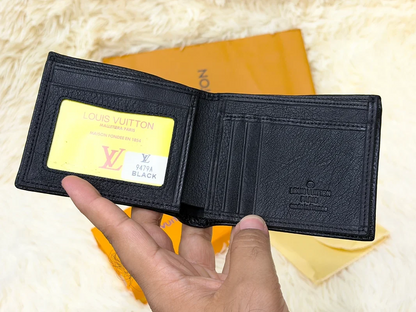 Louis Vuitton Black Damier Embossed Bifold Wallet