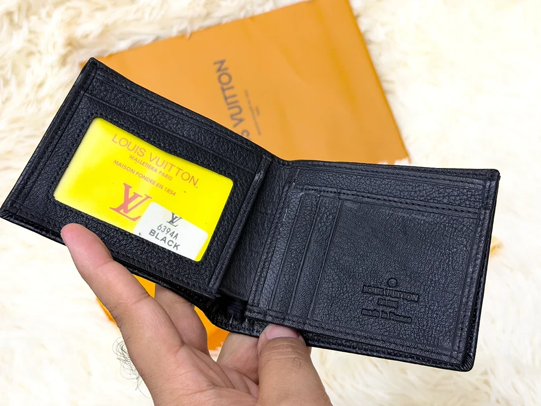 Louis Vuitton Black Damier Embossed Bifold Wallet