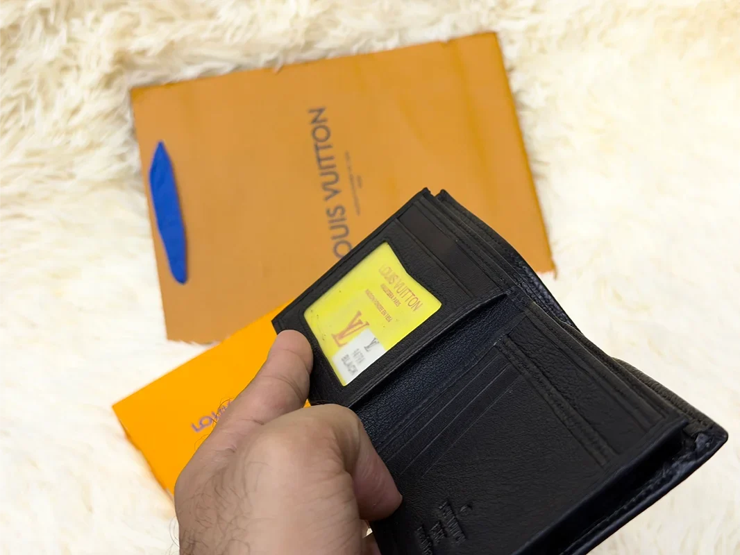 Louis Vuitton Black Damier Embossed Bifold Wallet