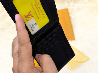 Louis Vuitton Black Damier Embossed Bifold Wallet