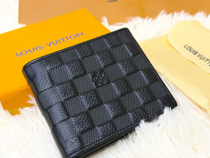 Louis Vuitton Black Damier Embossed Bifold Wallet