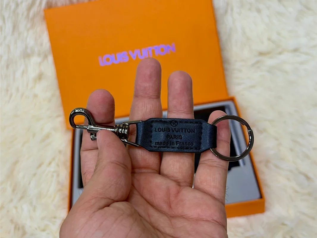 Louis Vuitton Black Damier Wallet Gift Set with Card Holder & Keychain