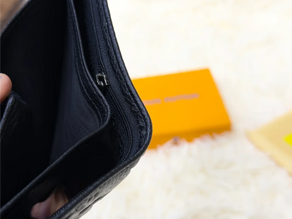 Louis Vuitton Black Embossed Monogram Wallet