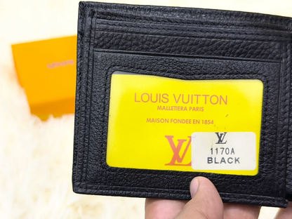 Louis Vuitton Black Embossed Monogram Wallet