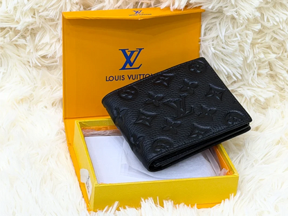 Louis Vuitton Black Embossed Monogram Wallet