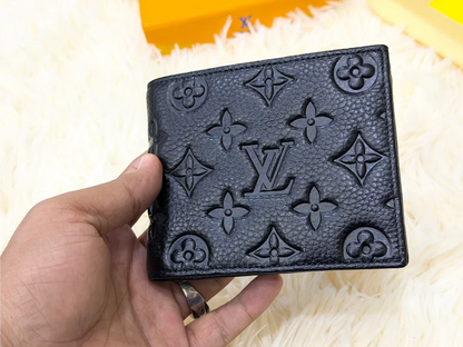 Louis Vuitton Black Embossed Monogram Wallet