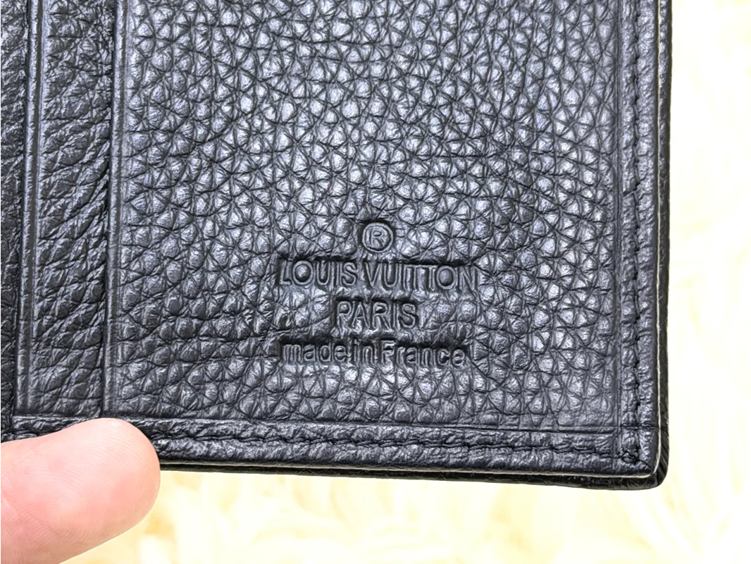 Louis Vuitton Black Embossed Monogram Wallet