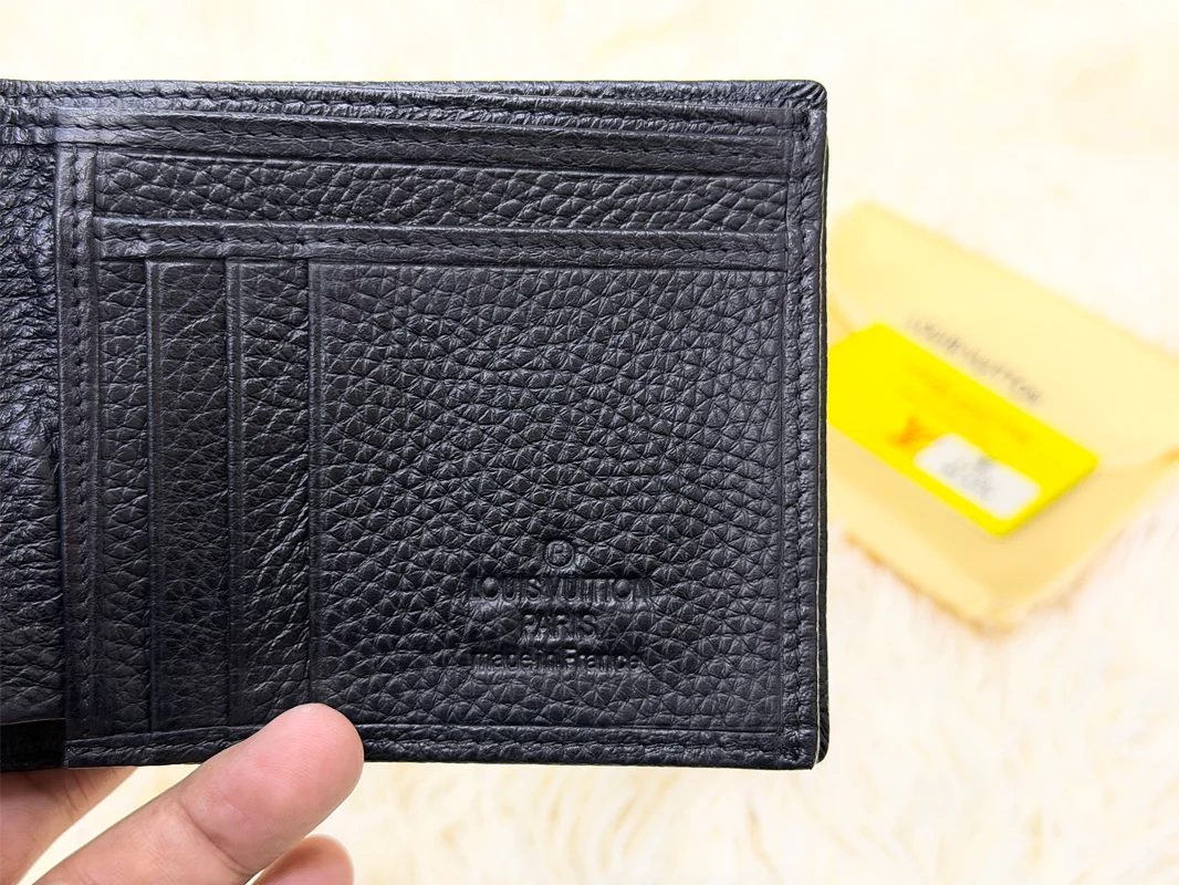 Louis Vuitton Black Embossed Monogram Wallet