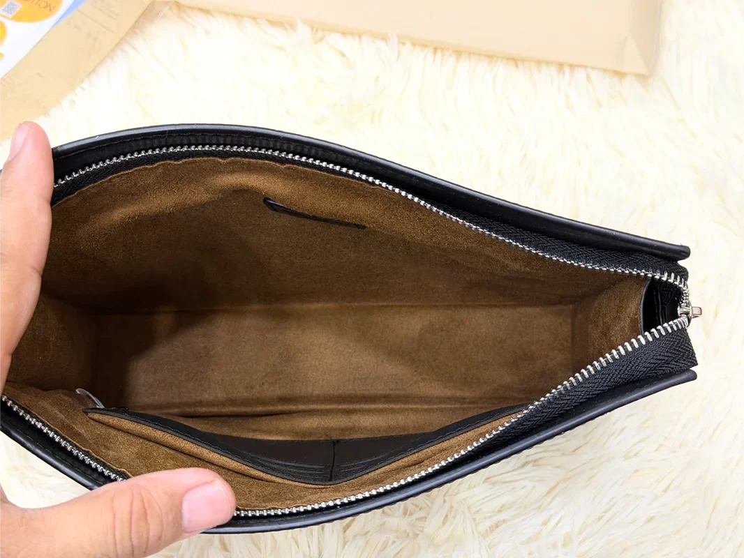 Louis Vuitton Black Monogram Shadow Zip Pouch