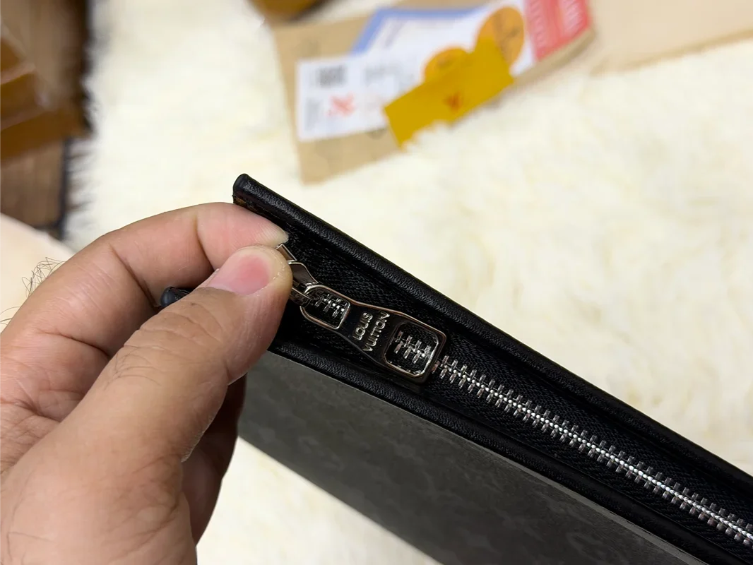 Louis Vuitton Black Monogram Shadow Zip Pouch