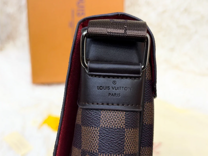 Louis Vuitton Damier Brown Double Compartment Messenger Bag