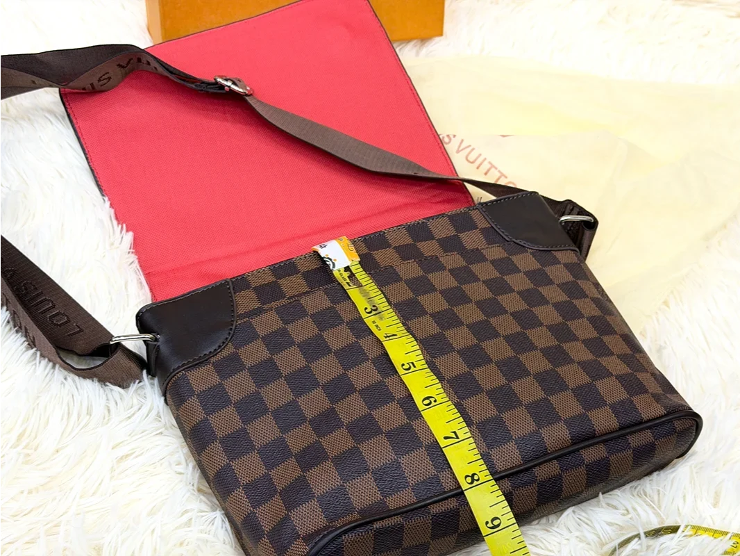 Louis Vuitton Damier Brown Double Compartment Messenger Bag
