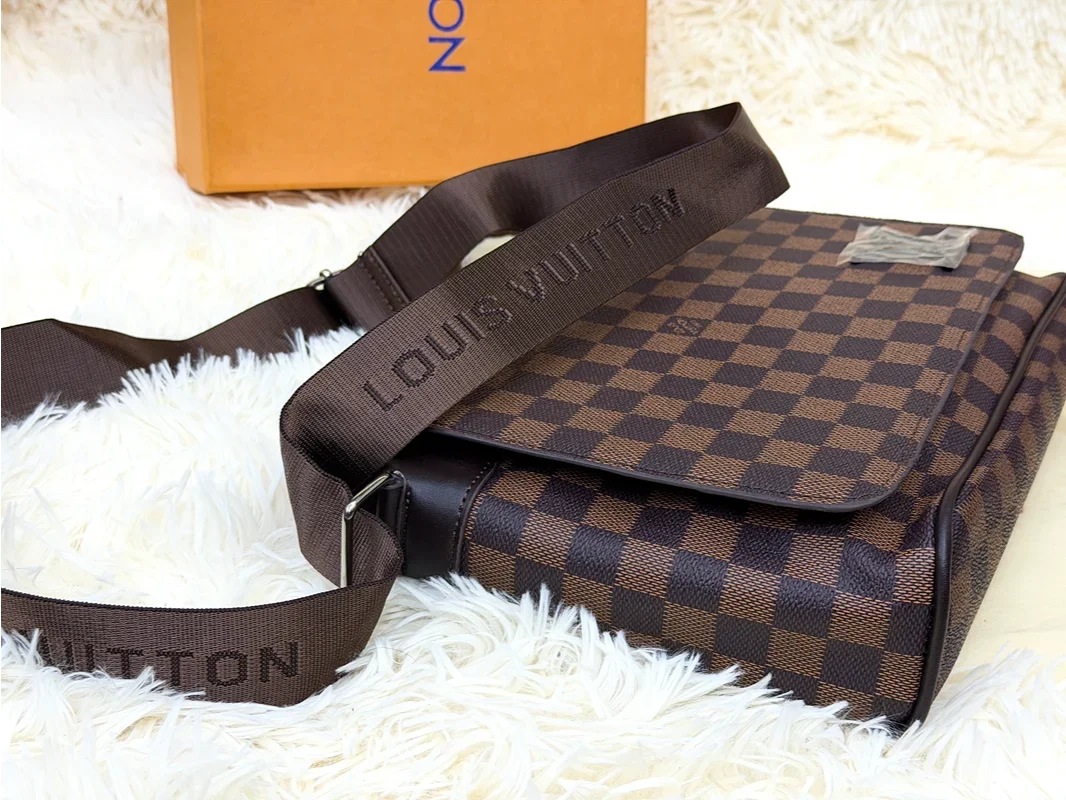 Louis Vuitton Damier Brown Double Compartment Messenger Bag