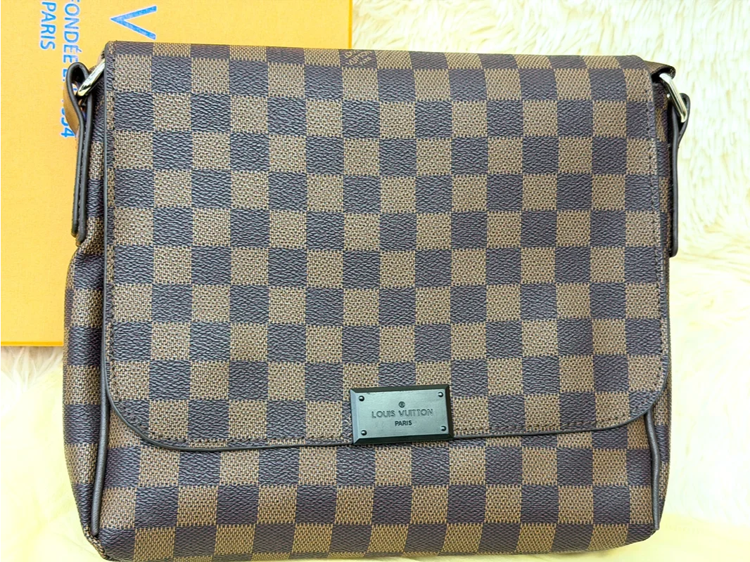 Louis Vuitton Damier Brown Flap Messenger Crossbody Bag