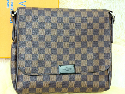 Louis Vuitton Damier Brown Flap Messenger Crossbody Bag