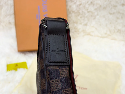 Louis Vuitton Damier Brown Flap Messenger Crossbody Bag