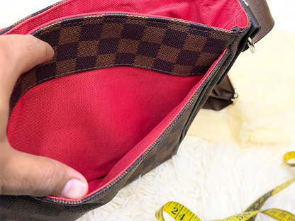 Louis Vuitton Damier Brown Flap Messenger Crossbody Bag