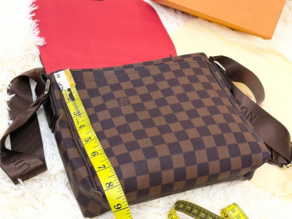 Louis Vuitton Damier Brown Flap Messenger Crossbody Bag