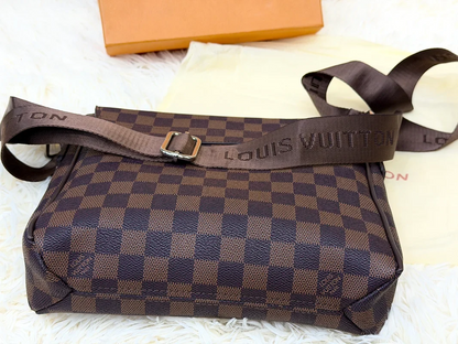 Louis Vuitton Damier Brown Flap Messenger Crossbody Bag