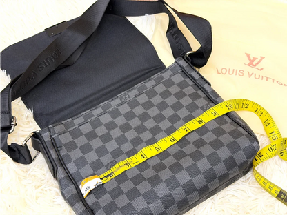 Louis Vuitton Damier Graphite Black Messenger Crossbody Bag