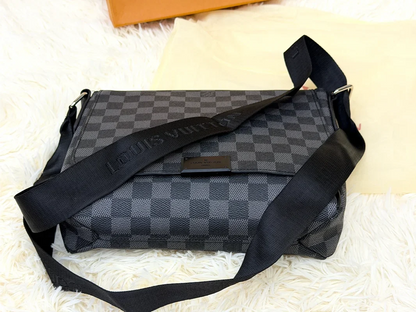 Louis Vuitton Damier Graphite Black Messenger Crossbody Bag