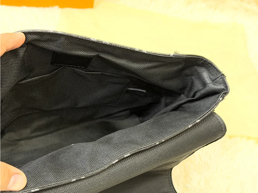 Louis Vuitton Monogram Black Messenger Crossbody Bag