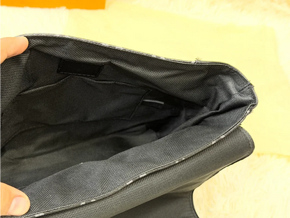 Louis Vuitton Monogram Black Messenger Crossbody Bag