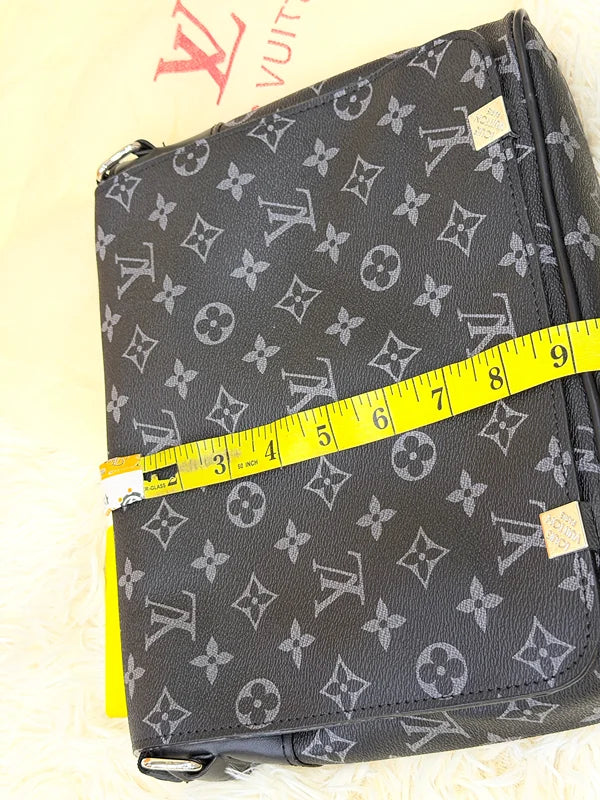 Louis Vuitton Monogram Black Messenger Crossbody Bag