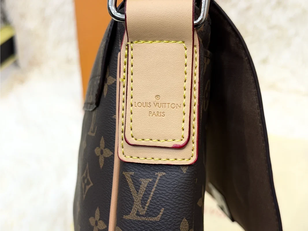 Louis Vuitton Monogram Brown Flap Messenger Crossbody Bag