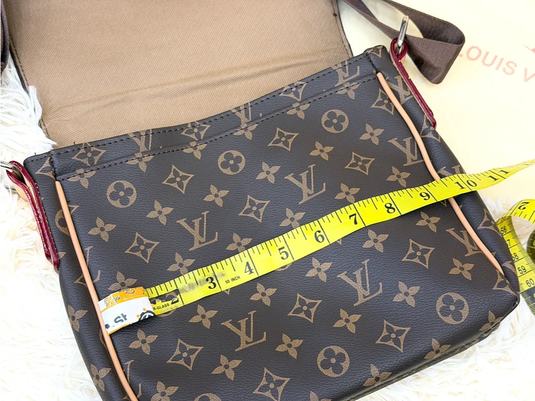 Louis Vuitton Monogram Brown Flap Messenger Crossbody Bag
