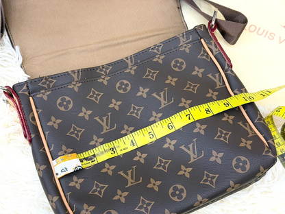 Louis Vuitton Monogram Brown Flap Messenger Crossbody Bag