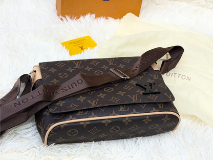 Louis Vuitton Monogram Flap Messenger Crossbody Bag