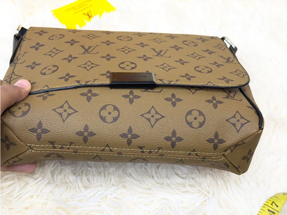 Louis Vuitton Monogram Khaki Double Compartment Messenger Bag