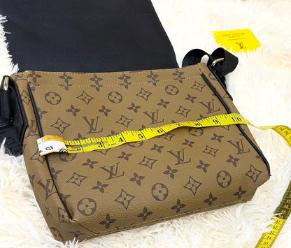 Louis Vuitton Monogram Khaki Double Compartment Messenger Bag
