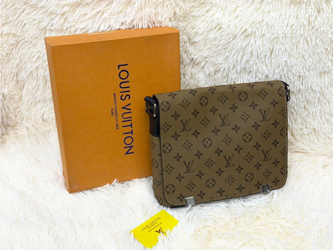 Louis Vuitton Monogram Khaki Messenger Crossbody Bag